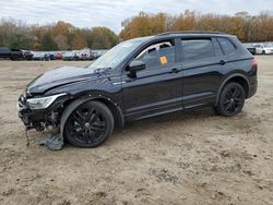 Volkswagen salvage cars for sale: 2022 Volkswagen Tiguan SE R-LINE Black