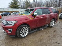 Ford Expedition salvage cars for sale: 2018 Ford Expedition Platinum