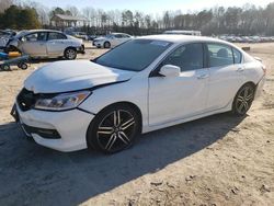 Honda Accord salvage cars for sale: 2017 Honda Accord Sport