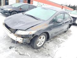 Vehiculos salvage en venta de Copart Montreal Est, QC: 2013 Honda Civic LX