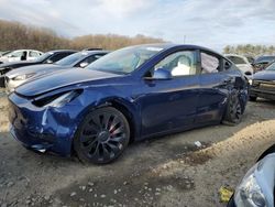 Tesla salvage cars for sale: 2024 Tesla Model Y