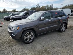 Jeep salvage cars for sale: 2021 Jeep Grand Cherokee Overland