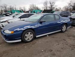 Chevrolet Montecarlo Vehiculos salvage en venta: 2003 Chevrolet Monte Carlo SS