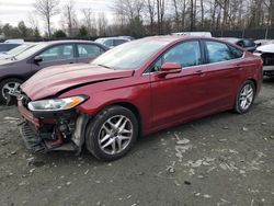 Ford Fusion salvage cars for sale: 2016 Ford Fusion SE