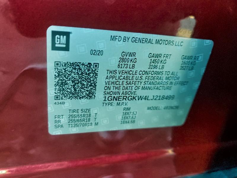 2020 Chevrolet Traverse lt