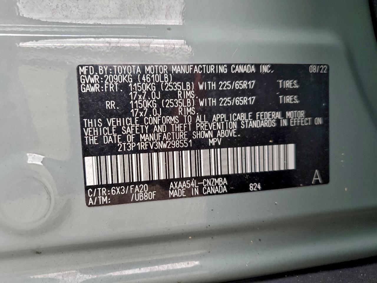 2022 Toyota Rav4 xle