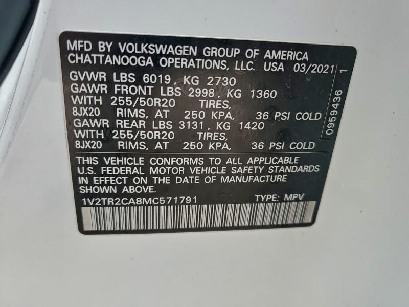 2021 Volkswagen Atlas sel Premium