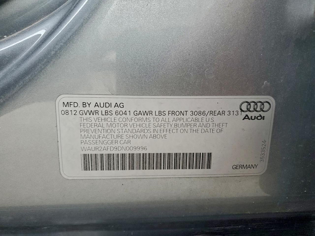 2013 Audi A8 l Quattro