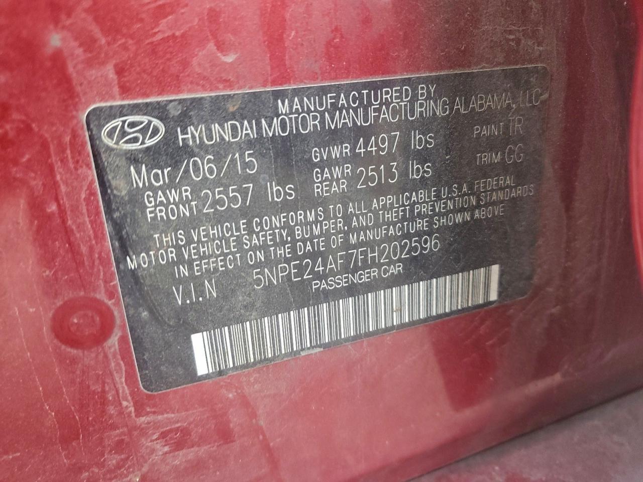 2015 Hyundai Sonata se