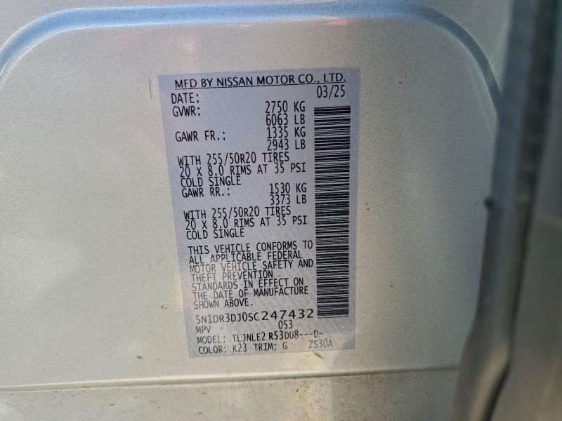 2025 Nissan Pathfinder Platinum