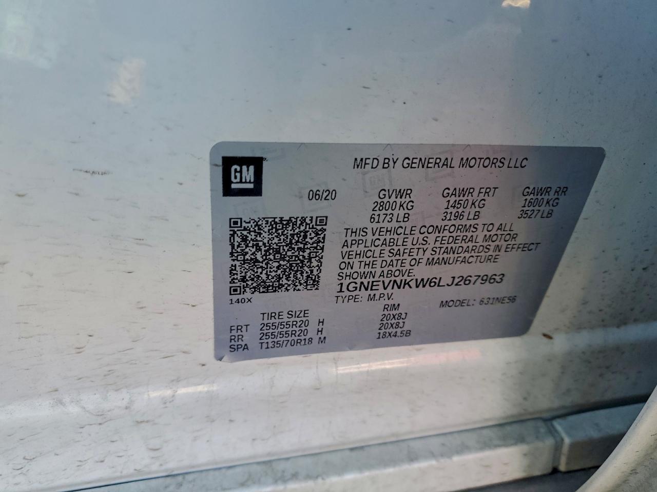 2020 Chevrolet Traverse High Country