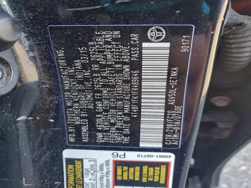 2015 Toyota Camry le