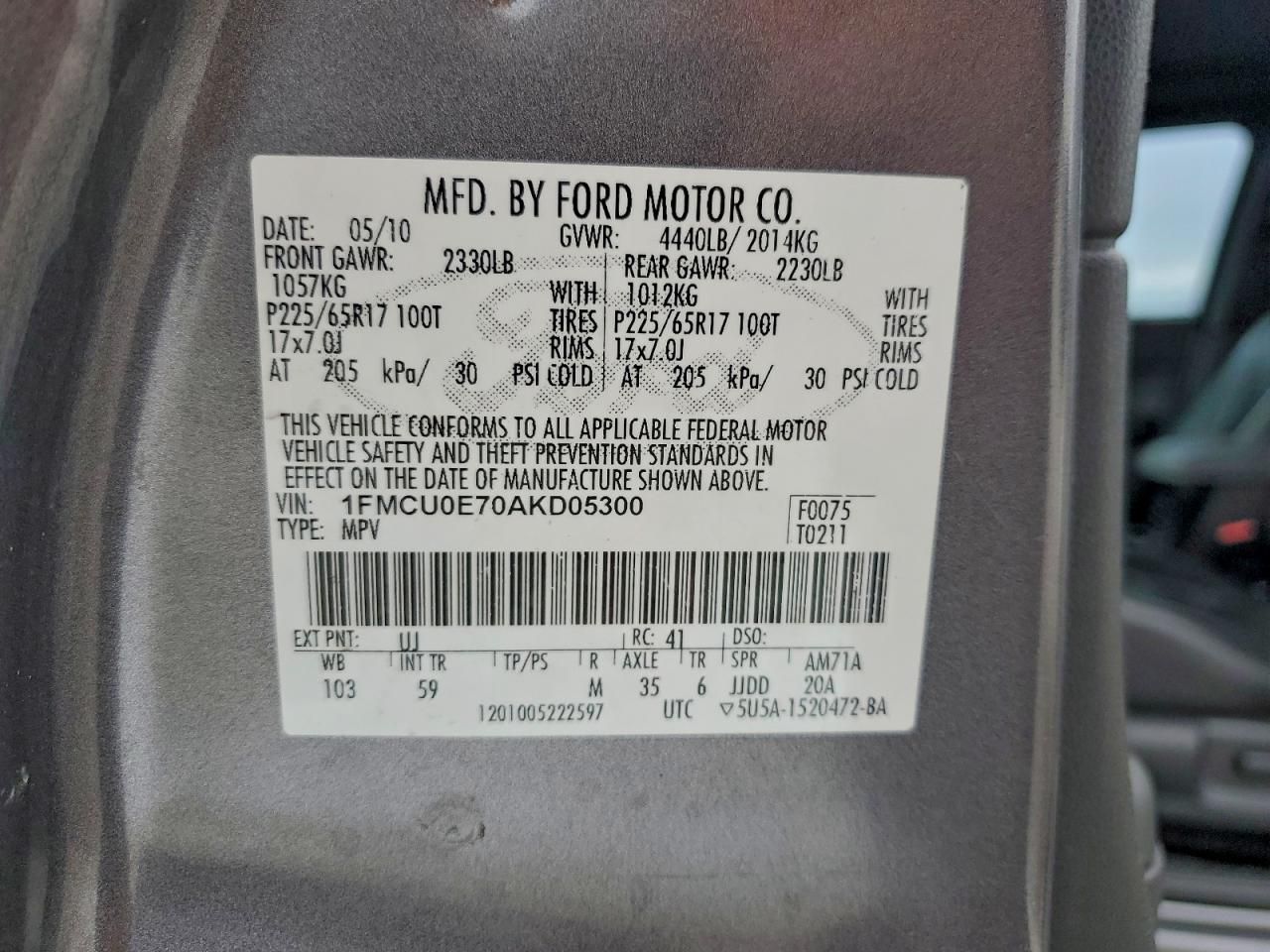 2010 Ford Escape Limited