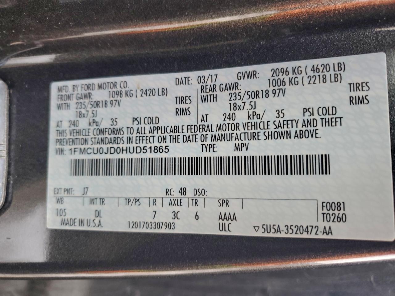 2017 Ford Escape Titanium