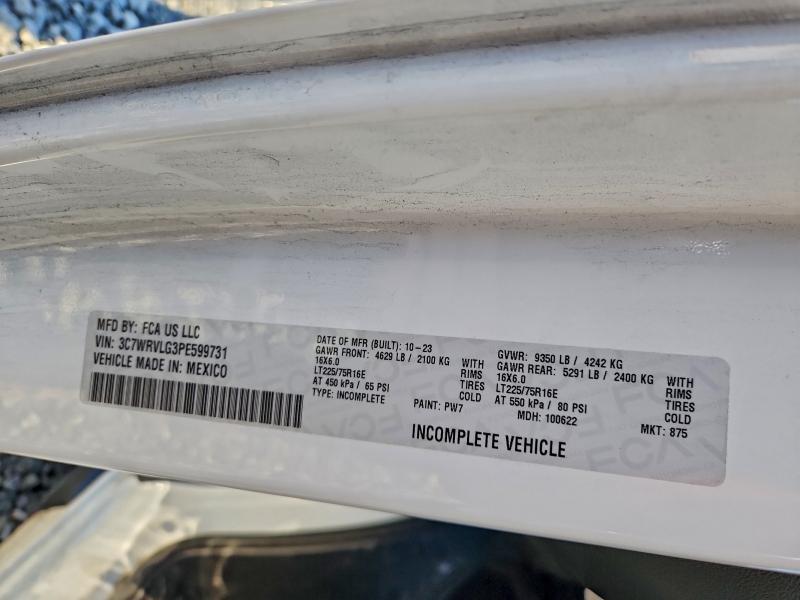 2023 Dodge RAM Promaster 3500 Delivery Truck