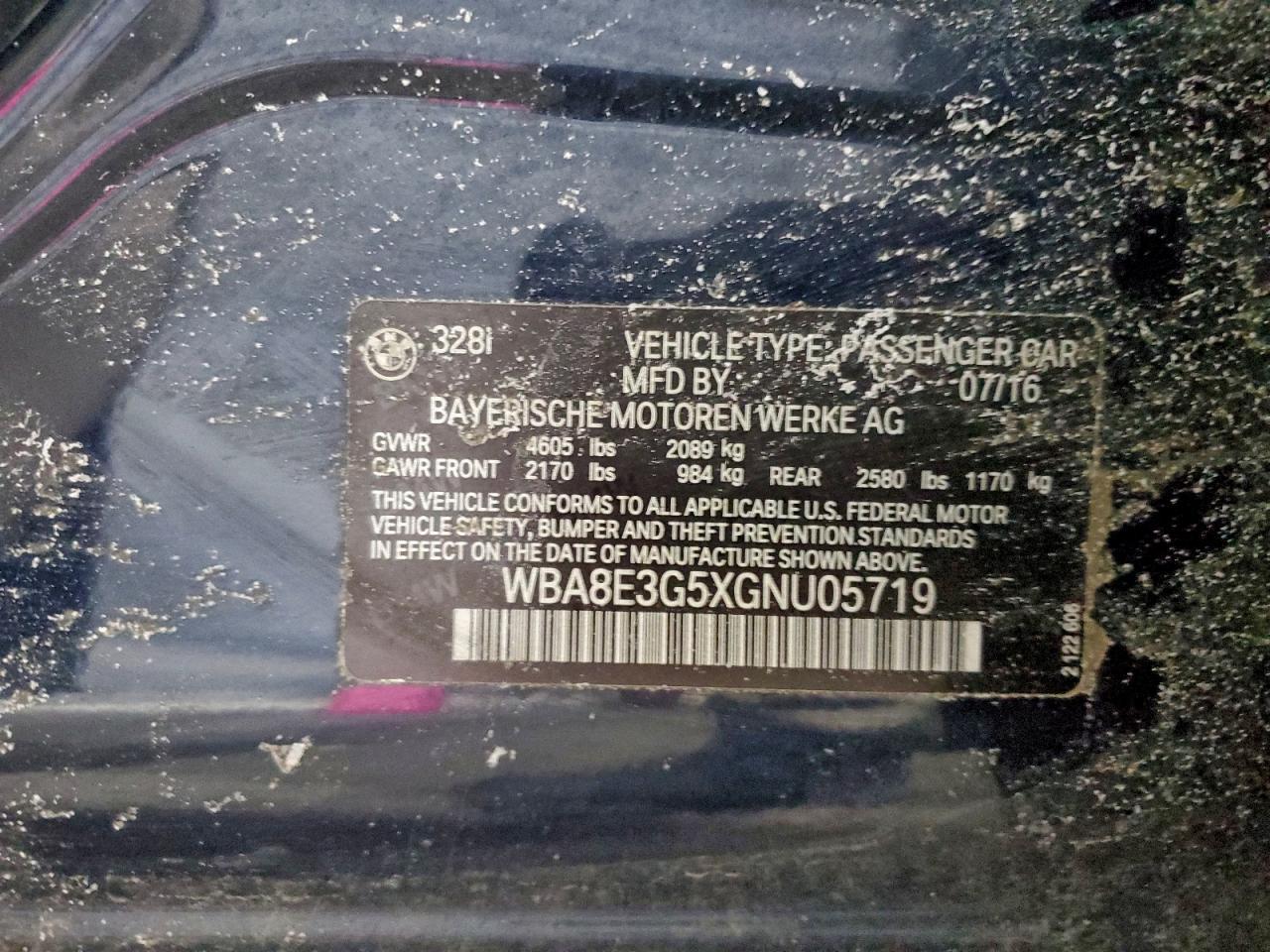 2016 BMW 328 xi Sulev