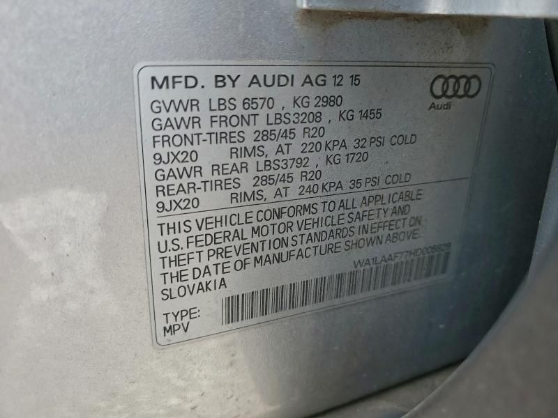 2017 Audi Q7 Premium Plus