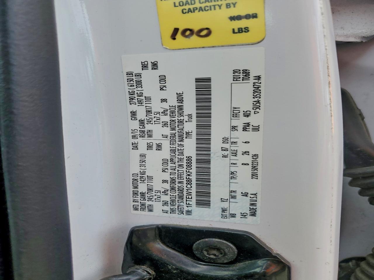 2015 Ford F150 Supercrew