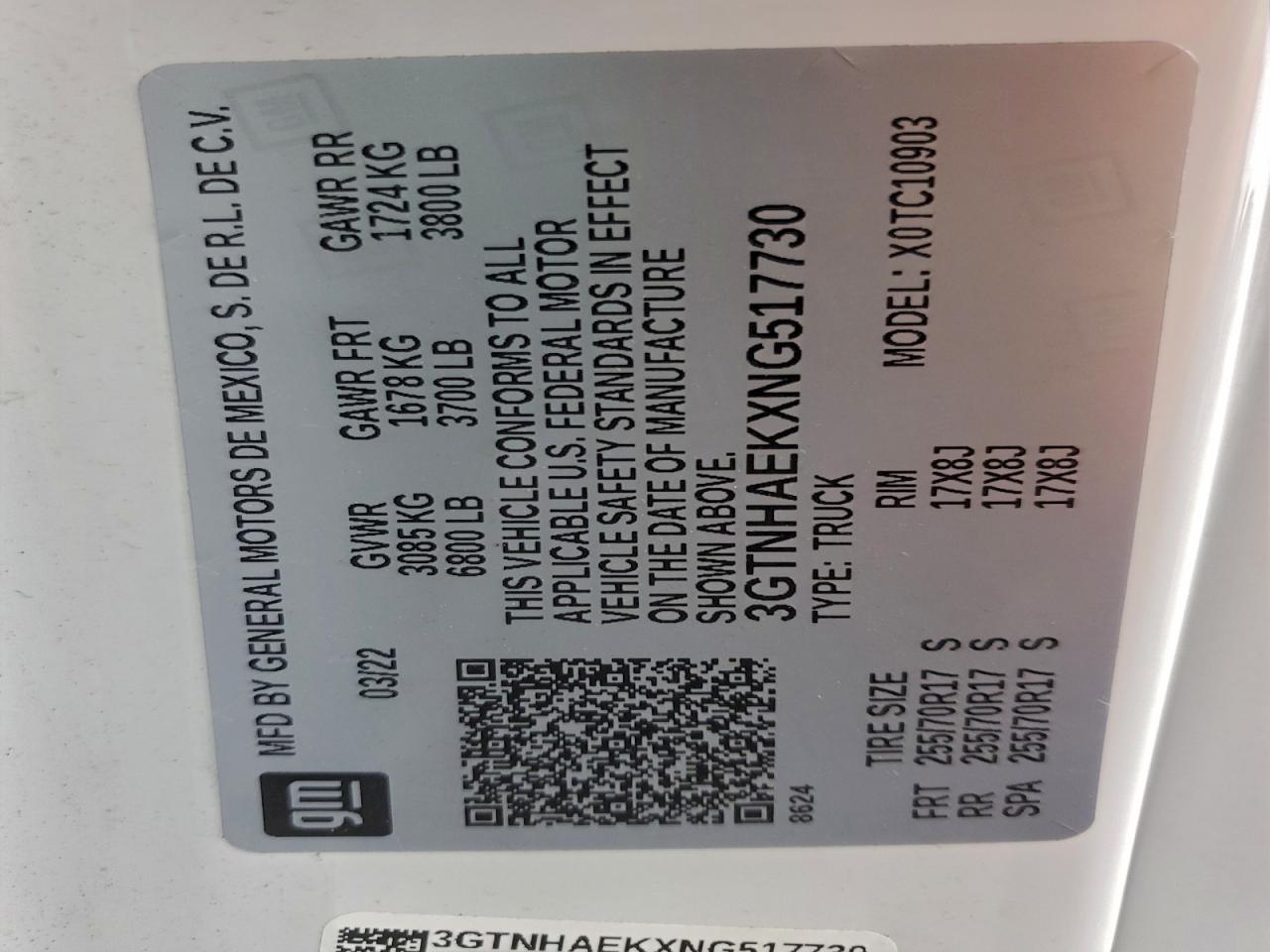 2022 GMC Sierra C1500