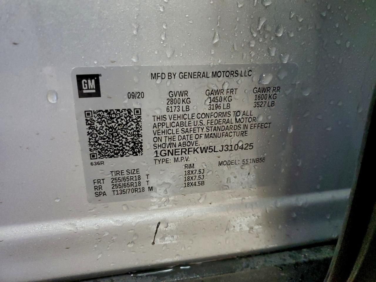 2020 Chevrolet Traverse ls