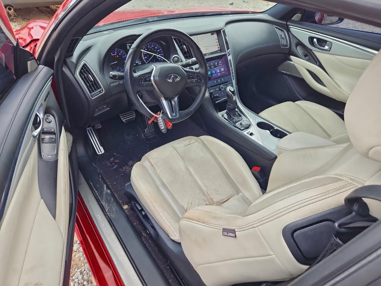 2017 Infiniti Q60 red Sport 400