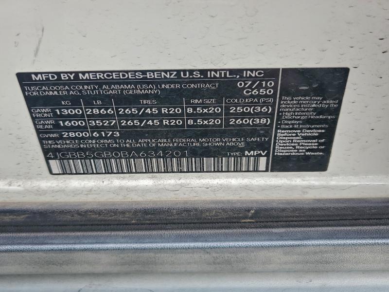 2011 Mercedes-Benz Ml 350