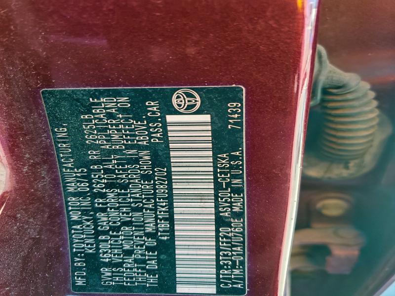 2015 Toyota Camry le