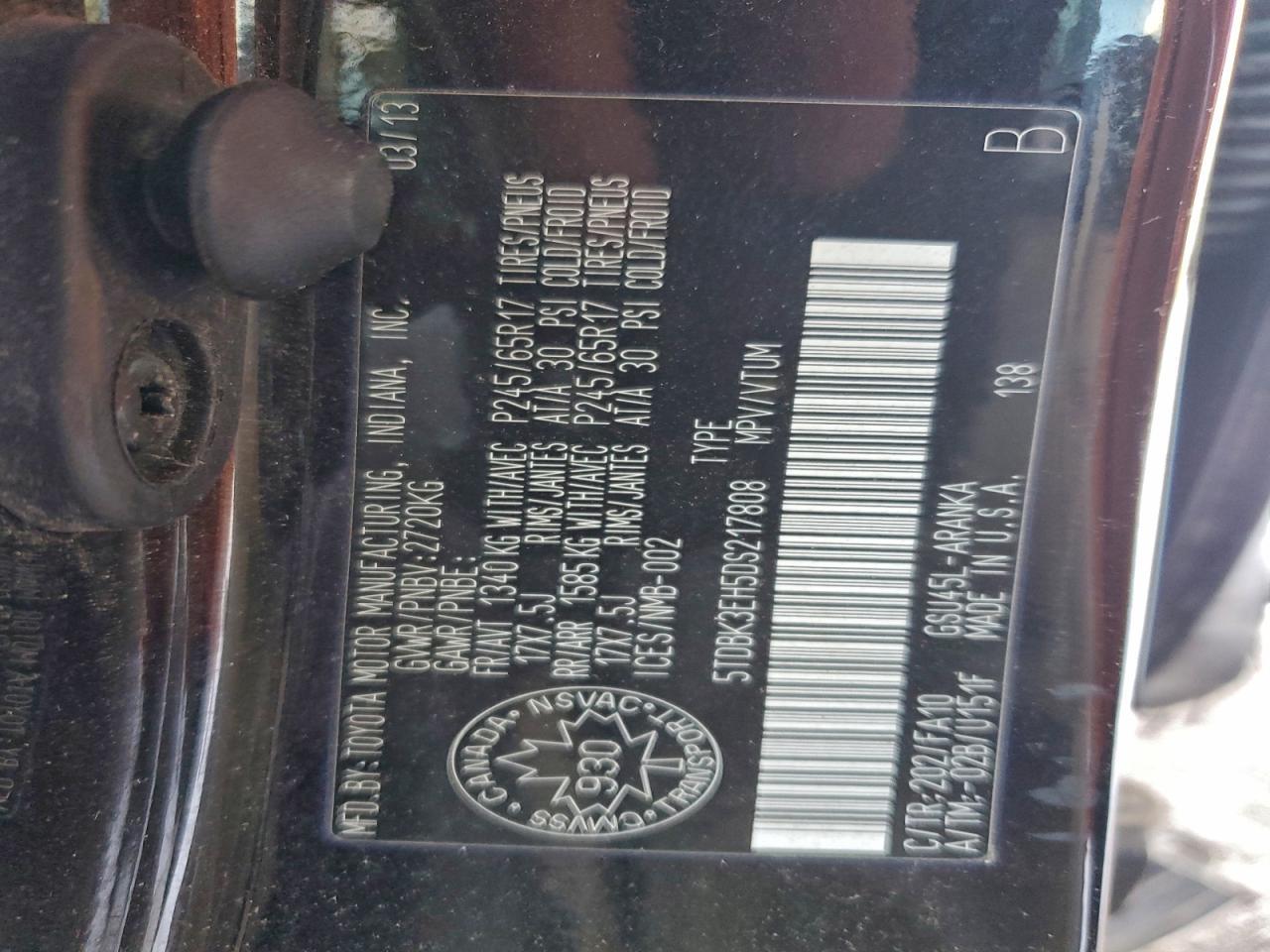 2013 Toyota Highlander Base