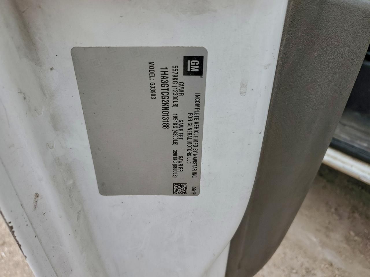 2019 Chevrolet Express G3500 BOX Truck