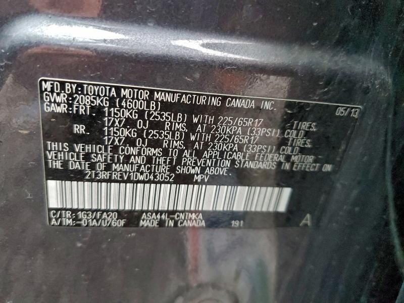 2013 Toyota Rav4 xle