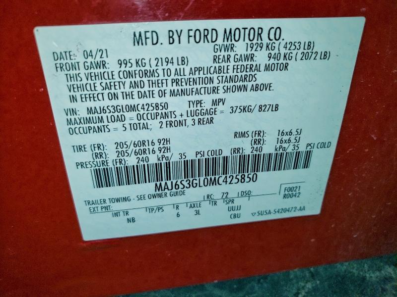 2021 Ford Ecosport se