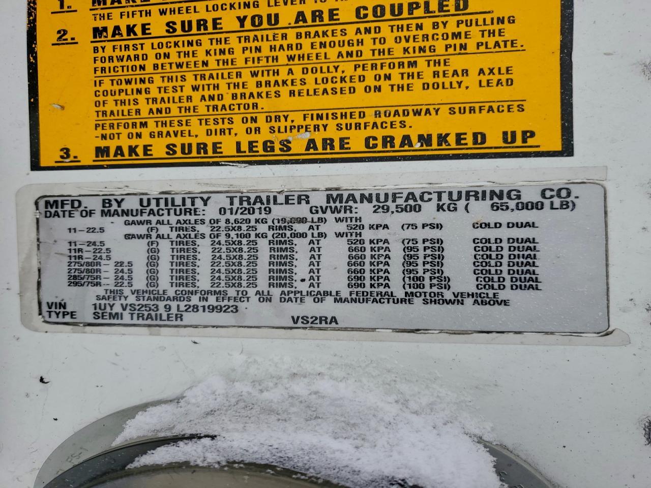 2020 Utility Trailer Vsra Reefe