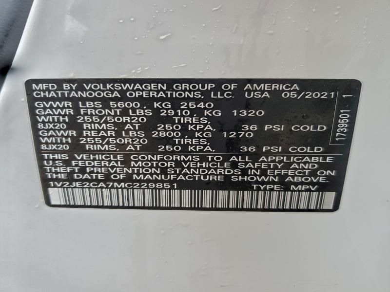 2021 Volkswagen Atlas Cross Sport se