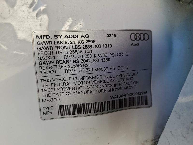 2019 Audi SQ5 Premium Plus