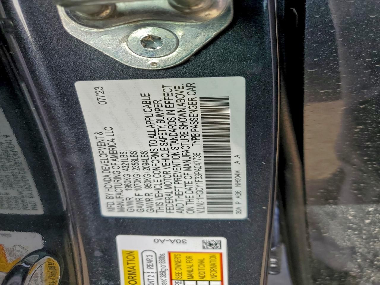 2023 Honda Accord ex