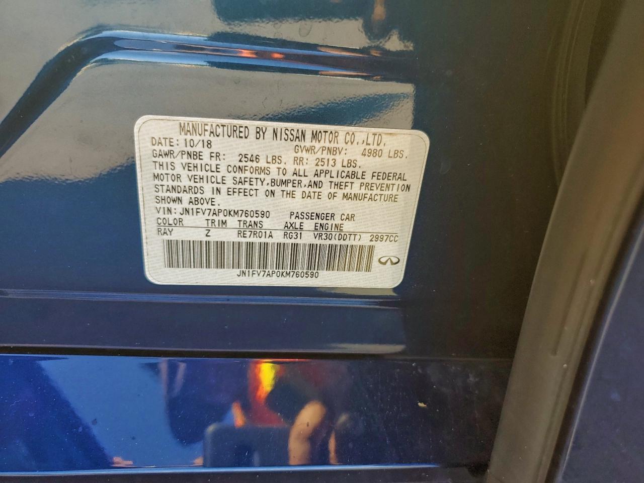 2019 Infiniti Q50 red Sport 400