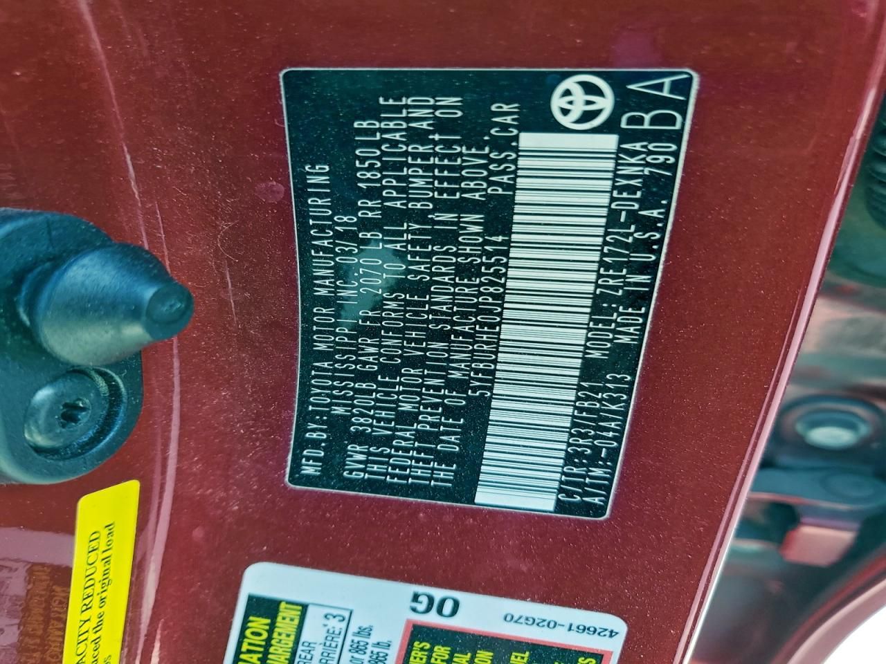 2018 Toyota Corolla l