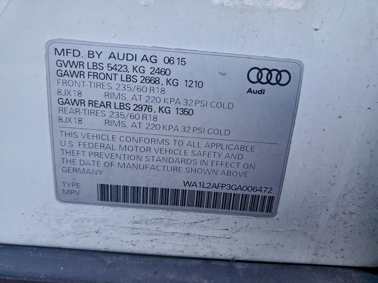 2016 Audi Q5 Premium Plus