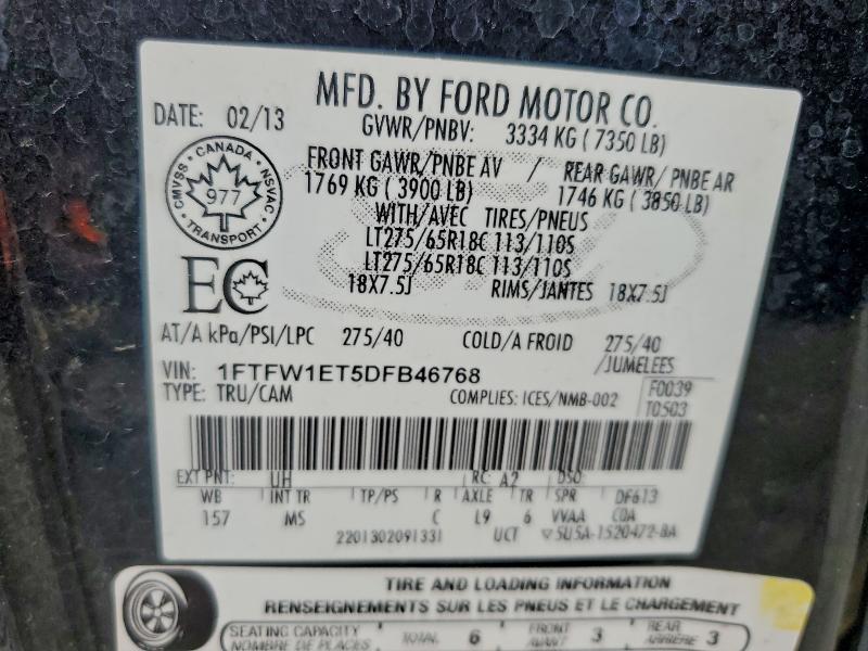 2013 Ford F150 Supercrew