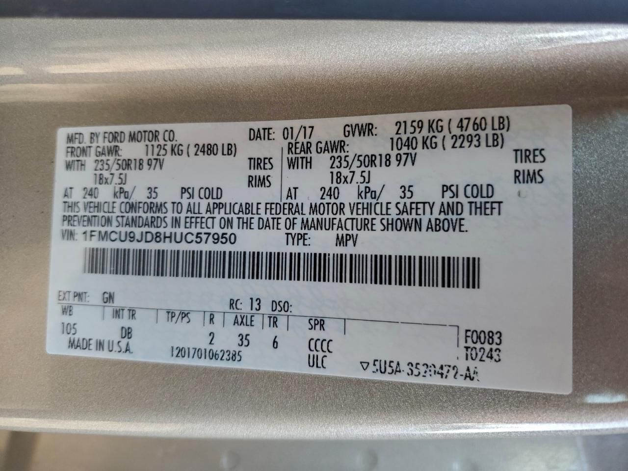 2017 Ford Escape Titanium