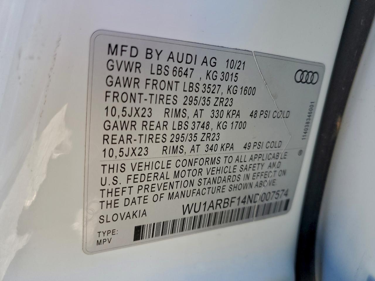 2022 Audi Rs Q8