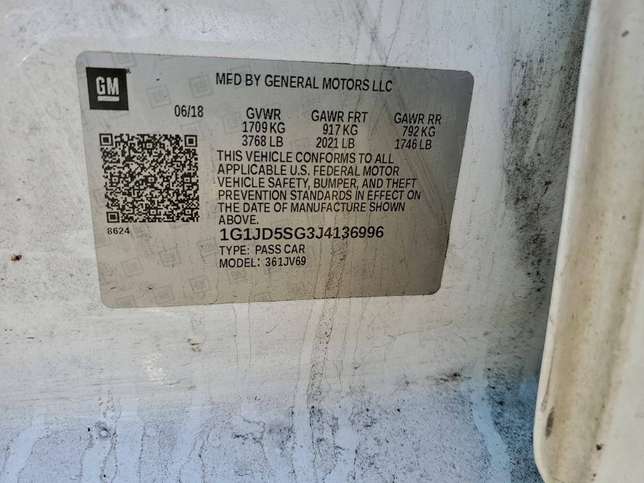 2018 Chevrolet Sonic lt