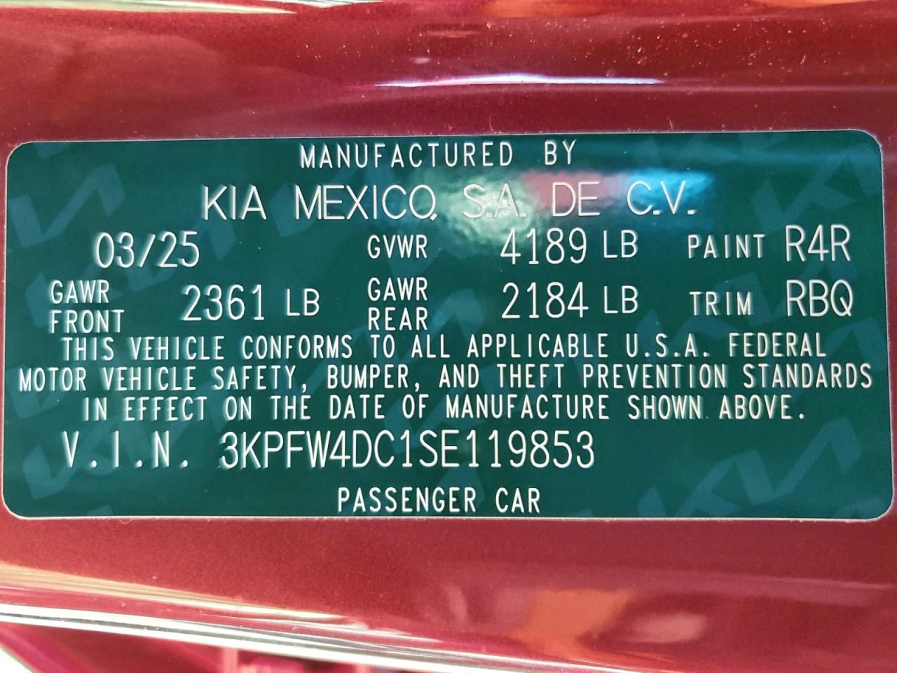 2025 KIA K4 Gt-line Turbo