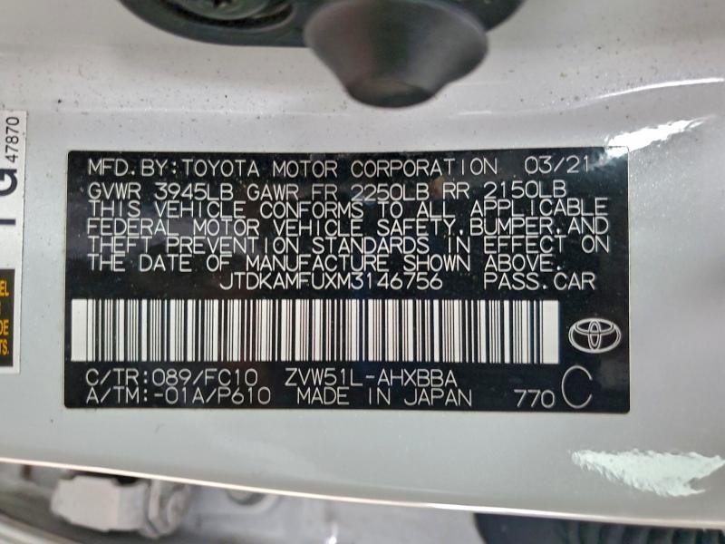 2021 Toyota Prius Special Edition