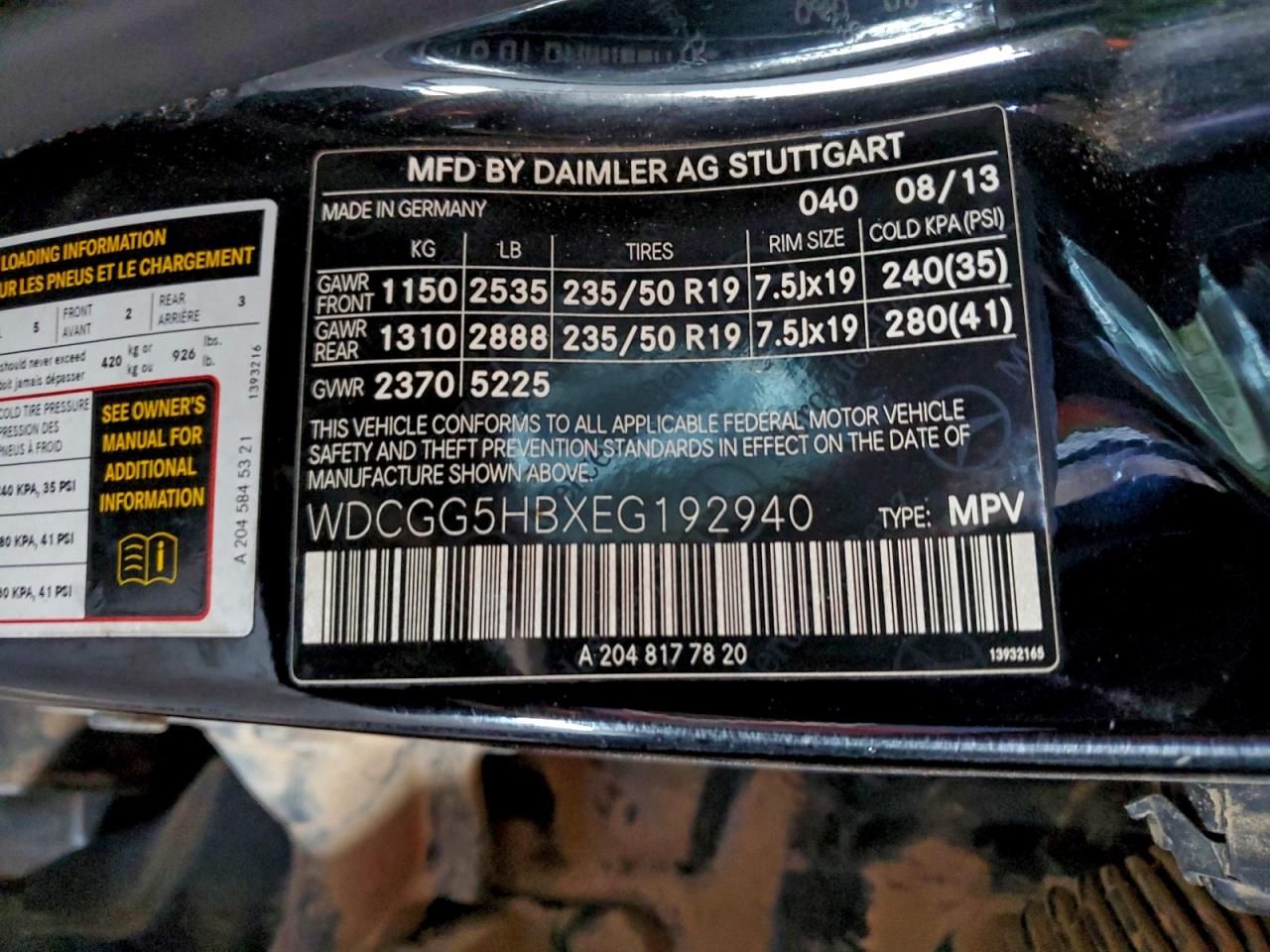 2014 Mercedes-Benz Glk 350