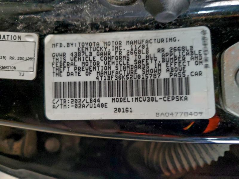 2002 Toyota Camry le