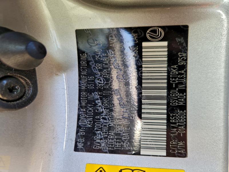 2016 Lexus Es 350 Base