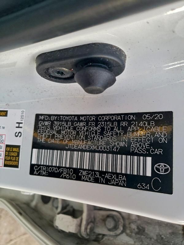 2021 Toyota Corolla le