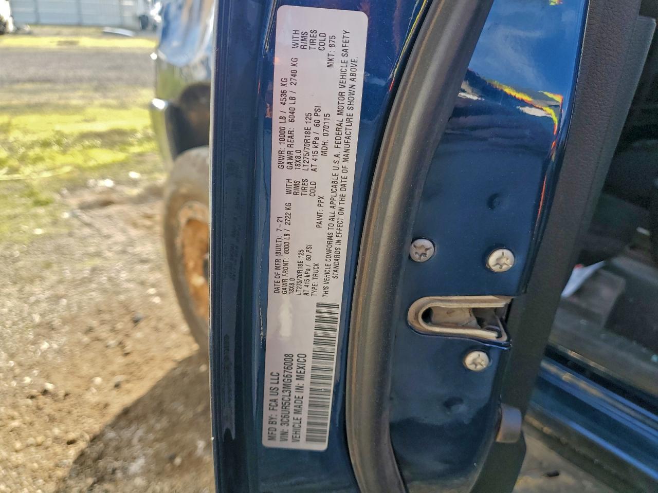 2021 Dodge Ram 2500 Tradesman