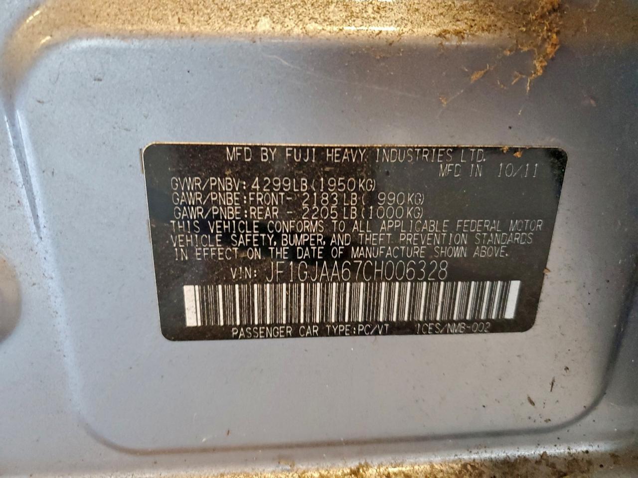 2012 Subaru Impreza